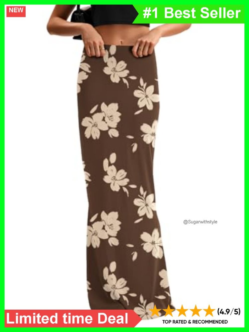High Waist Elastic Maxi Skirt Bodycon Slim Fit Long Skirt